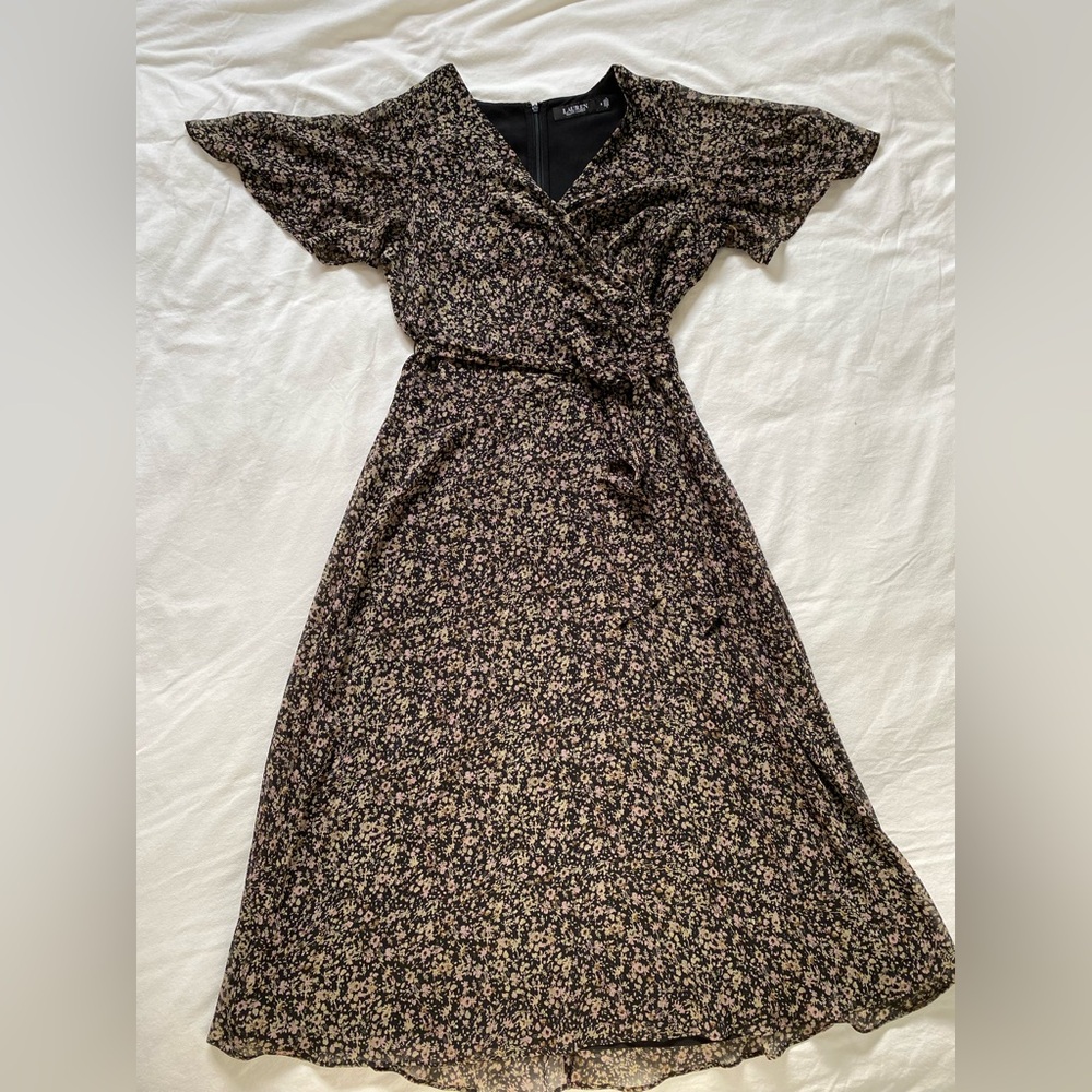 Lauren by Ralph Lauren Floral Dress Size 8